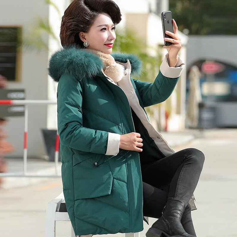 JIANHU Women's Winter Mid-Length Padded Jacket