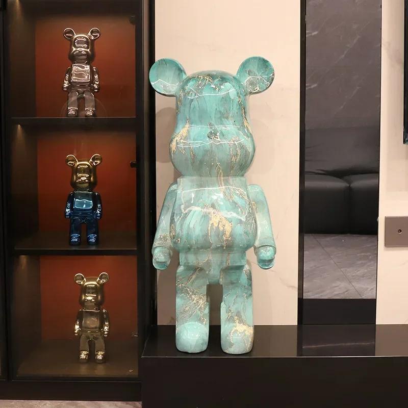 Creative Modern 50cm Cartoon Violent Bear Decoration Piggy Bank Home Improvement TV Cabinet Large Floor Statue Sculpture Gifts