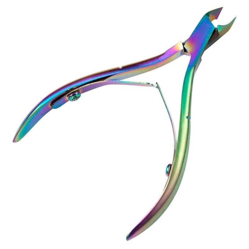 

1 Pcs Germany Colorful Scissor Nipper Clipper Plier Nail Cuticle Dead Skin Remover Clear Nail Art Tool for Beauty Salon