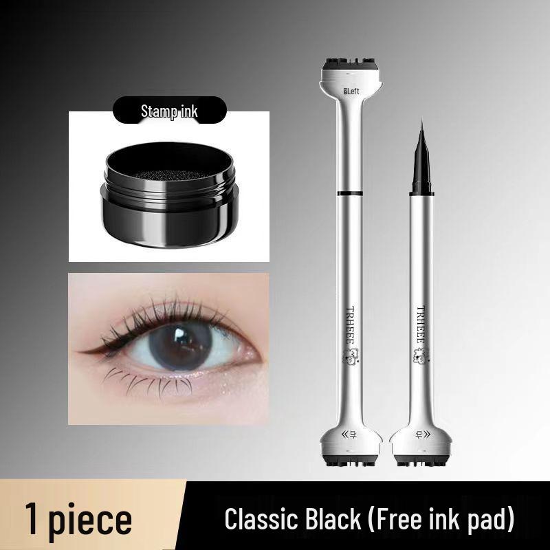 Douyin Inspired Double-Ended Lower Eyelash Stamp & Eyeliner - Long-Lasting, Waterproof, Sweat-Proof, Smudge-Proof