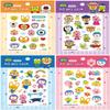 Face painting sticker Pororo infant custom tattoo gift, prr world travel, 3 pieces, world travel
