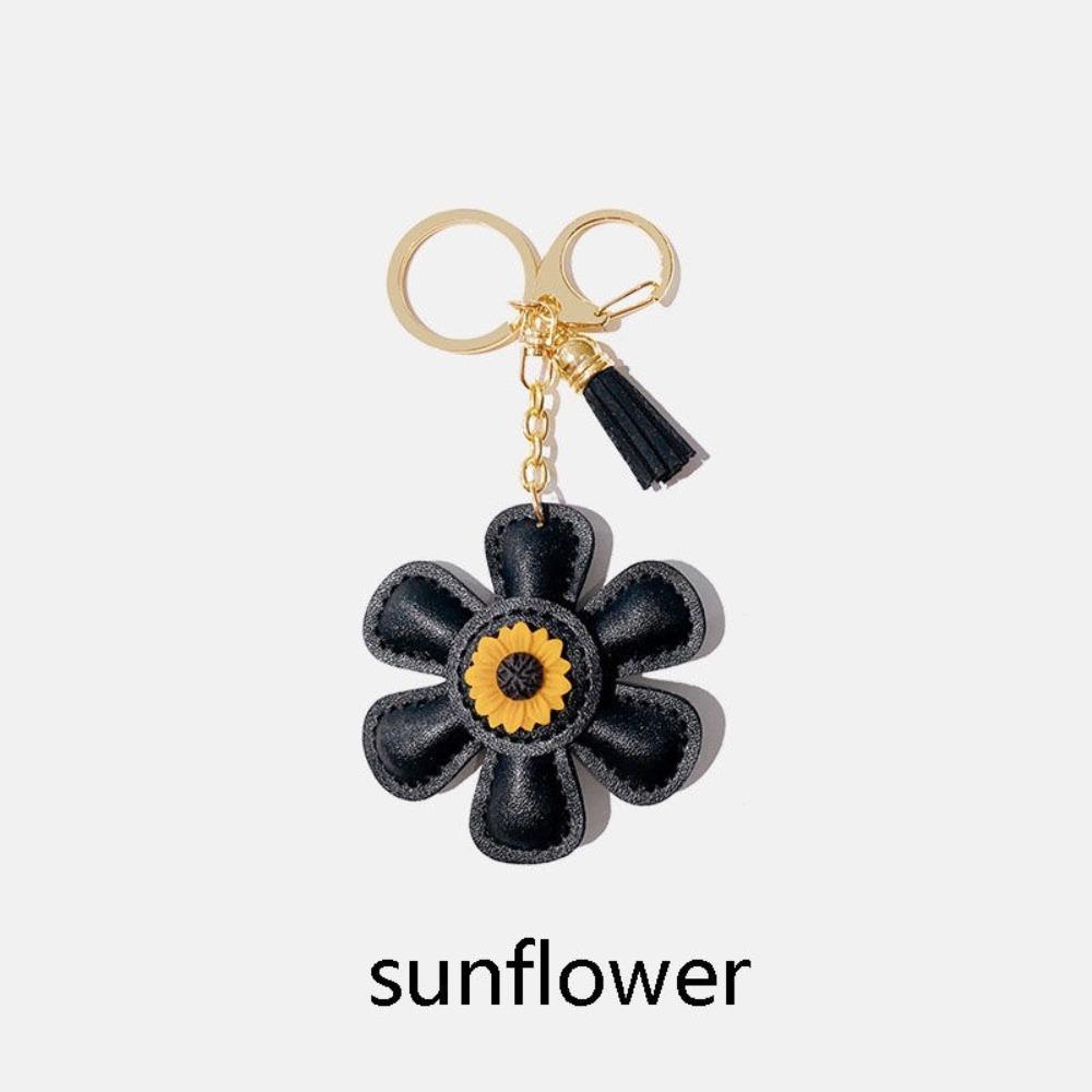 2024 Creative Bag Charm Cute Sunflower Keychain Backpack Accessory Gift