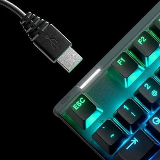 SteelSeries Apex 7 TKL US Red Switch Gaming English OLED 64646 Keyboard, Tenkeyless, Wired, Layout, Display,