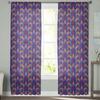 Purple Rice Pattern Tulle Curtains for Bedroom Hall Living Room Decor Chiffon Curtain for Balcony Kitchen Home Drapes