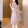 Improved cheongsam dress women's summer dress loose and thin women's fashion skirt