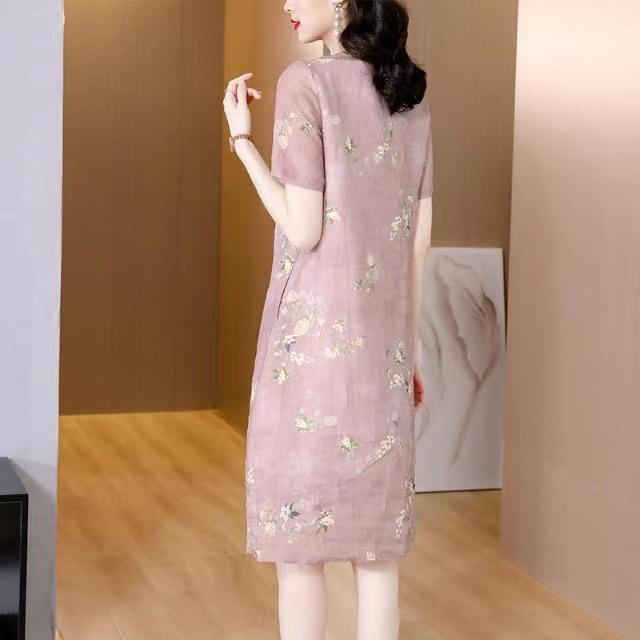 Improved cheongsam dress women's summer dress loose and thin women's fashion skirt