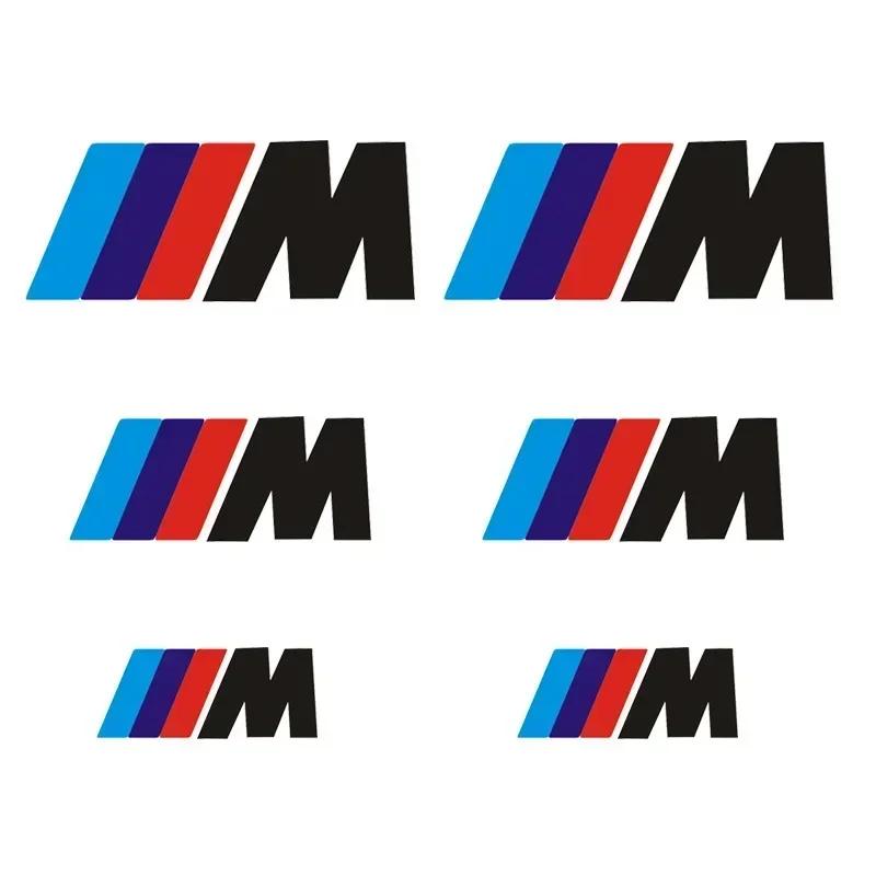 6Pcs Car Brake Caliper Vinyl Stickers Decor for M Logo X1 X4 X3 X5 X6 Z3 Z4 G30 G20 E36 E46 E90 E92 E60 E80 E34 F10 F30