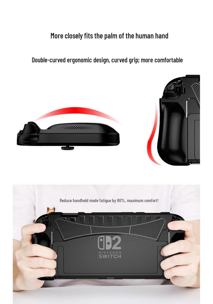 Switch 2 2025 Drop-Proof Protective Case - TPU Cover for Nintendo Switch Accessories