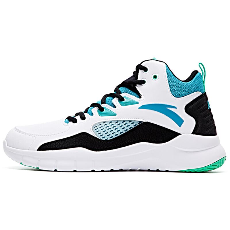 

Anta Star Trail 4 Cushioning Anti-Slip And Wear-Resistant High-Top Basketball Shoes White Blue Sneakers 91731132-1 40.5