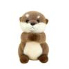 Soft Plushie Otter Rabbit Fur Stuffed Toy With Pp Cotton Filling For Room Kids