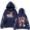 Japanese Anime Attack on Titan Hoodie Hange Zoe Double Sided Graphic Hooded Sweatshirt Shingeki No Kyojin Oversize Hoodies