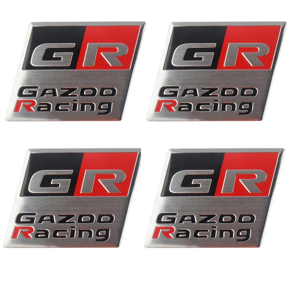 1 Pièce 3D Aluminium Sport GR Sport Badge Autocollant de Voiture Logo Étiquetage Emblème Autocollant Décor Pour RAV4 Avensis Prado Prius Accessoire Auto