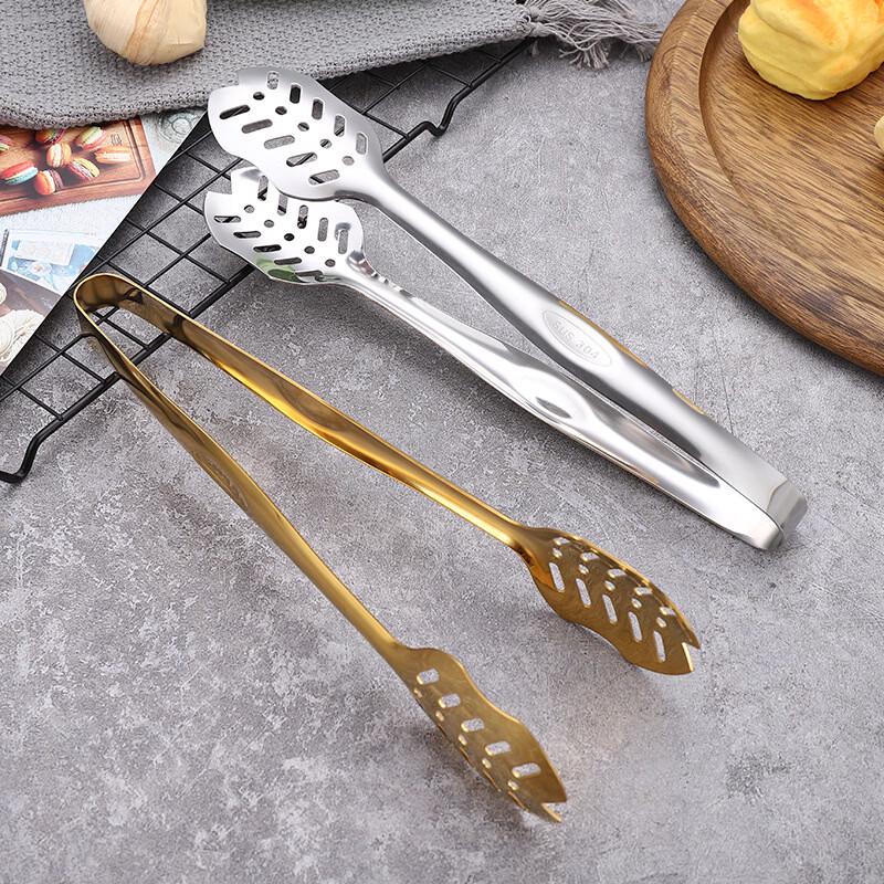 ZhiShi Gold Food Tongs Set (2-Pack)