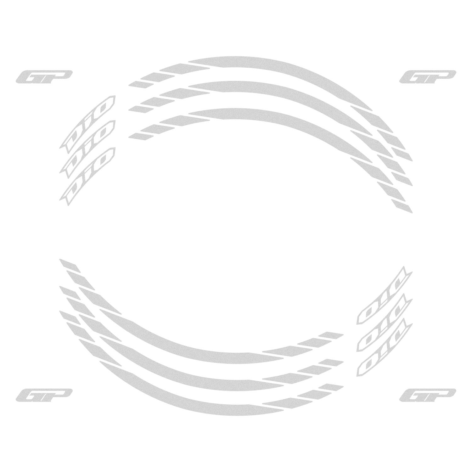 

GP Composite Honda Dio 2021-2024 Compatible Rim Stripe Reflective Gray