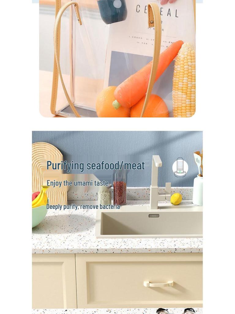 Wireless Fruit & Vegetable Purifier: Household Appliance for Washing and Disinfecting Produce, Removing Pesticide Residues.