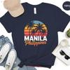 Unisexila Philippines T Shirt Vintage Palm Tree Sunset Tropical Vacation Travel Souvenir Trending Now Vintage Stretched