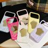 Solid Color Candy Pleated Mirror Phone Case for iPhone 17 Pro Max & Apple 16