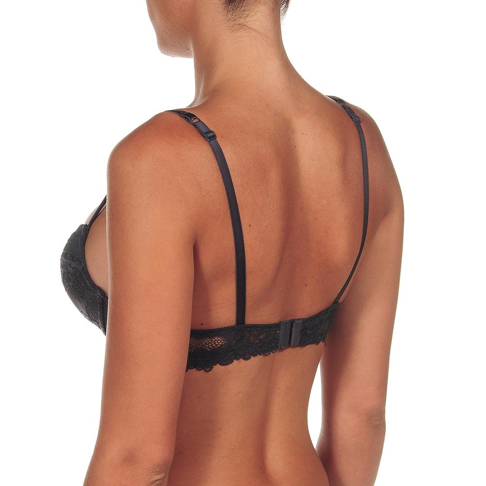 Sujetador CARLA de Encaje con Aros y Copa de Relleno Push-Up para Mujer