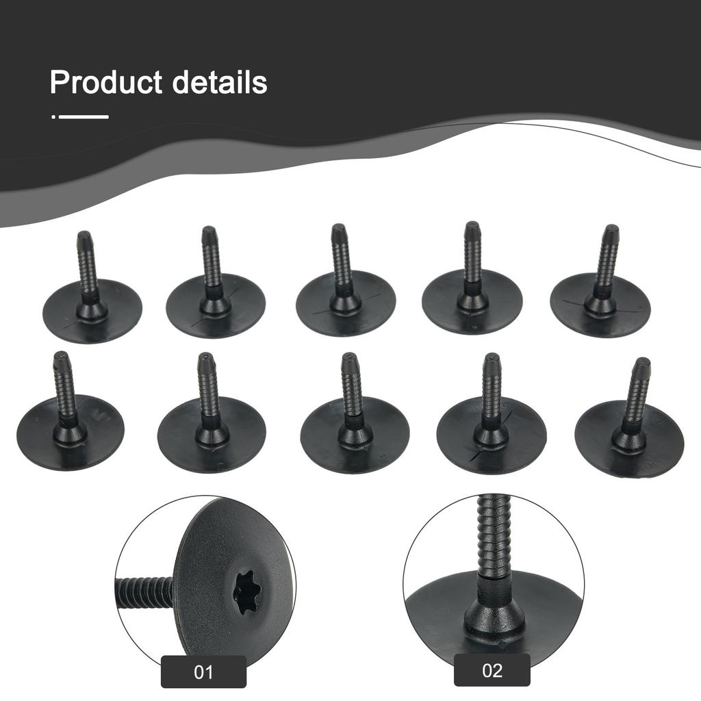 Nylon-Clip Seitenschweller Unterboden 07147296886 10 Stück Autozubehör