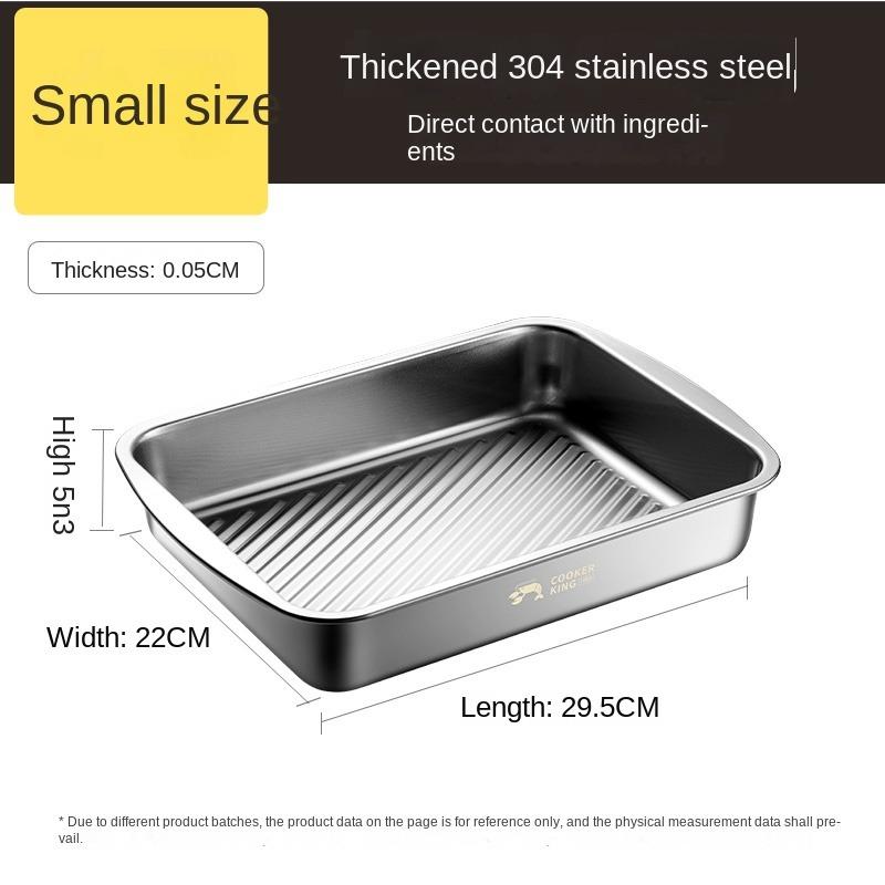 

Поднос для тарелок и обеденная тарелка из нержавеющей стали 304, тарелка для варки рыбы на пару, блюдо для лобстера, глубокий железный поднос