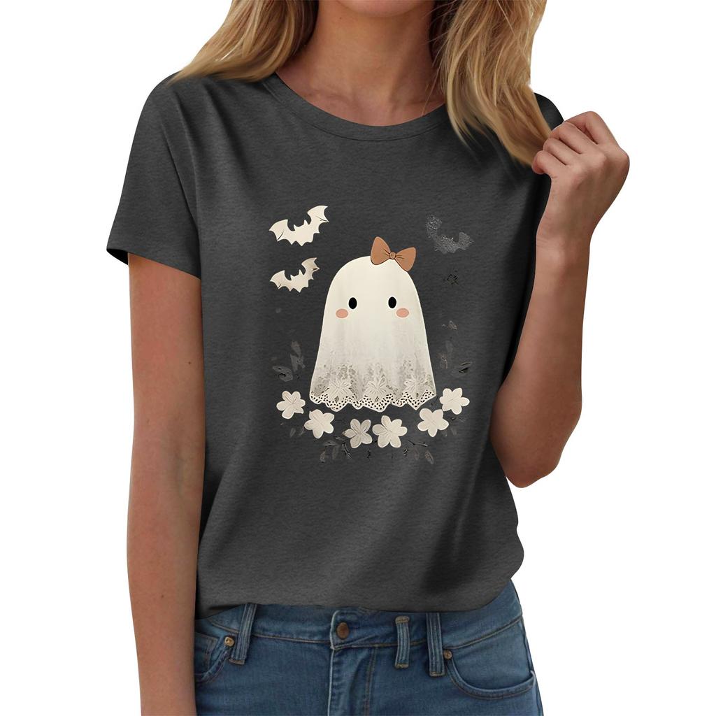 Women's T-shirts, Women's Short-sleeved Tops, Summer Fashion Round Neck Casual Stylish Shirts, Tunic Tops