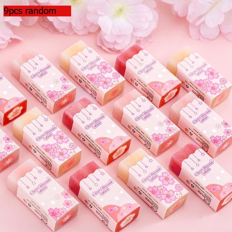 Creative Sakura Sandwich Gift Eraser Childrens Cute High Looking Less Chip Primary Kawai School Students Slicable Stationery