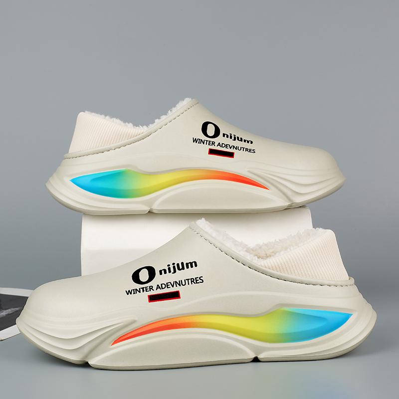 

Men s Shoes Winter Warm Shoes Plush Lining Indoor Cotton Slippers Concise Platform Outdoor Kitchen Shoes House Waterproof Slippers 44-45 светло-зеленый