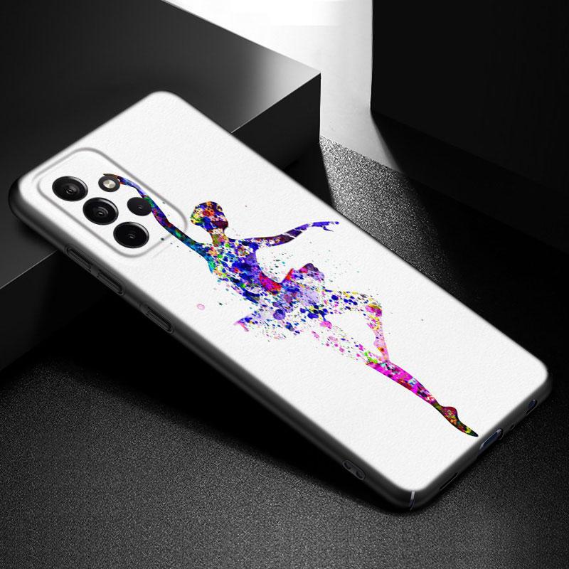 Ballet Dancer Phone Case For Samsung Galaxy A21 A30 A50 A52 S A13 A22 A32 A33 A53 A73 5G A11 A12 A31 A51 A70 A71 A72 Black Cover