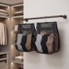 Large Capacity Clothespin Storage Bag Black Mesh Hanging Bag  Home Storage Use