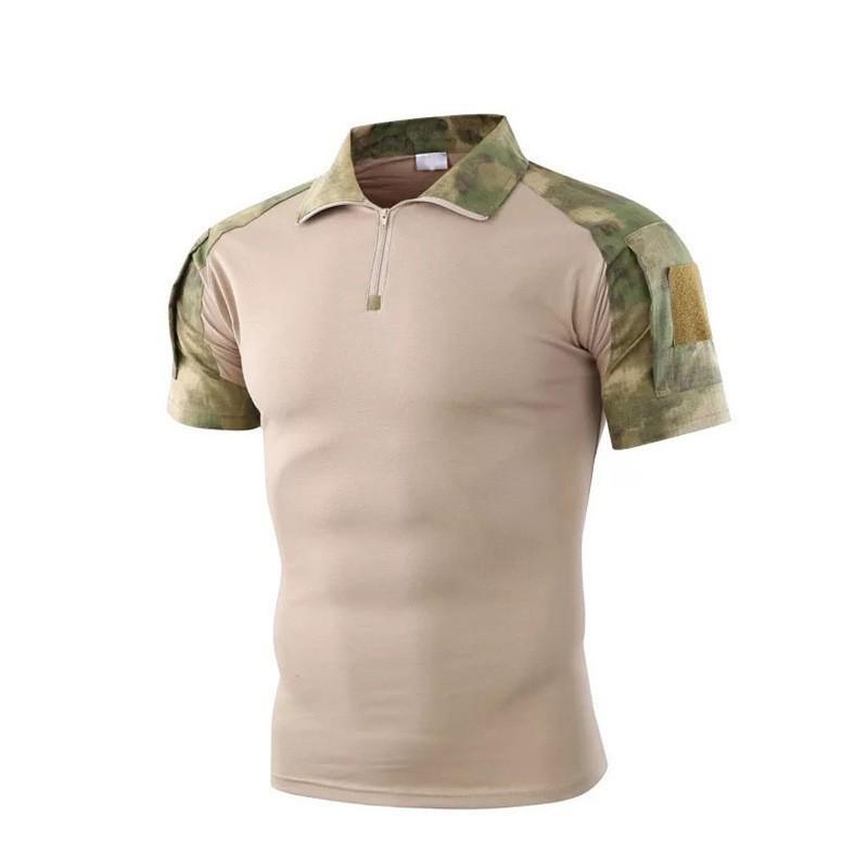 G2 Frogsuit Top Men's Camouflage Short-sleeve Training Outdoor Sports Combat Lapel T Military Uniform