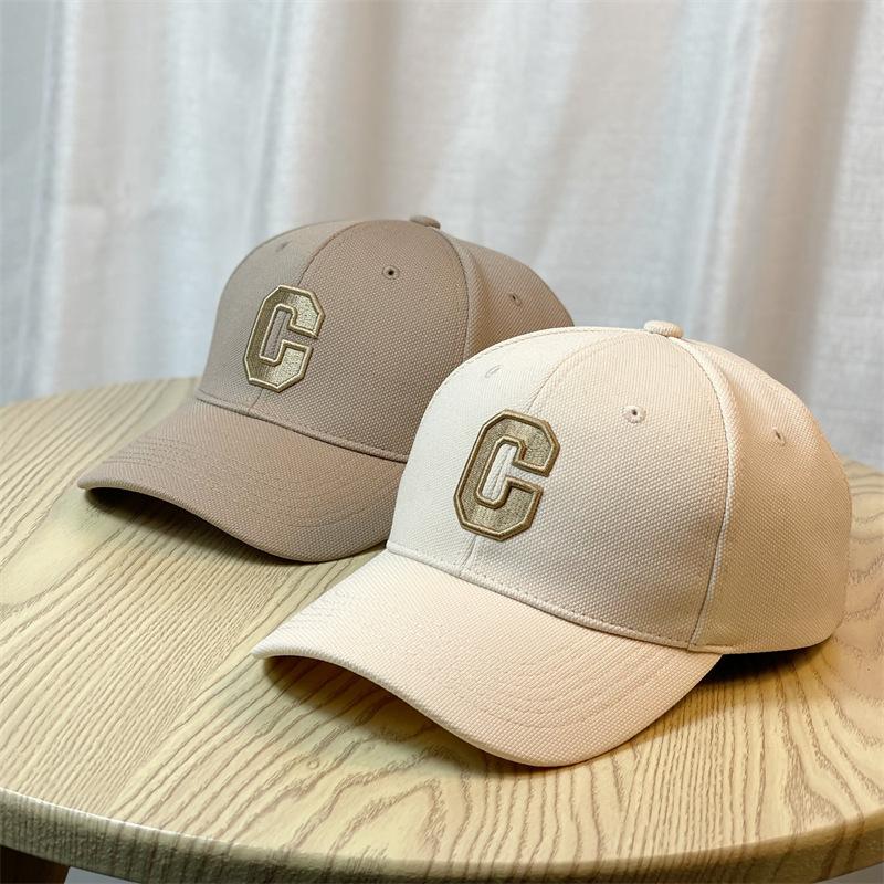 New Style Big C Three Dimensional Letter Baseball Cap Fashionable and Versatile Couple Cap Men's and Women's Sun Visor