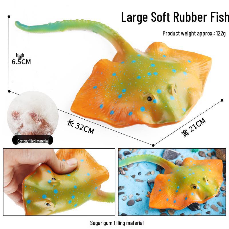Children's Soft Rubber Marine Animal Toys: Killer Whale, Great White Shark, Beluga, Blue Whale, Dolphin, Sperm Whale Models
