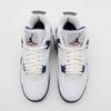 DH6927-140 Nike Air Jordan 4 Midnight Navy Grigio Fumo Chiaro Rosso Fuoco (Uomini)