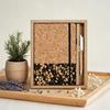 A5 Umweltfreundliches Kaffeegrundlagen Kork Notizbuch & Stift Set - Anpassbares Business Journal