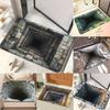 3D Visual Effect Door Mat With Stone Well Cave Patterns Non Slip Durable Creative Entrance Rug Indoor Outdoor Home Decor