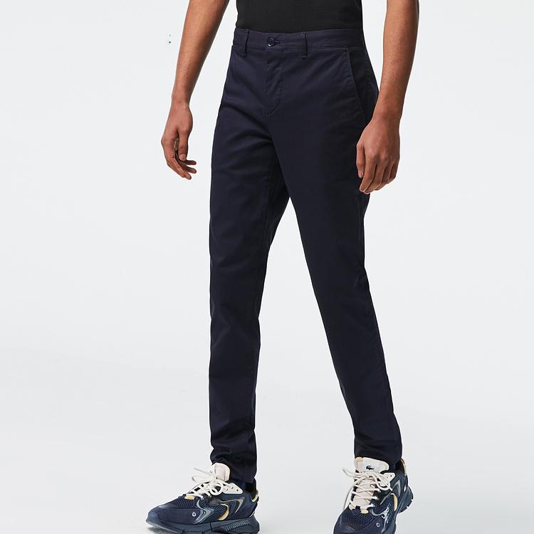 LACOSTE SS23 Casual Pants Men's Navy Blue HH2661-HDE
