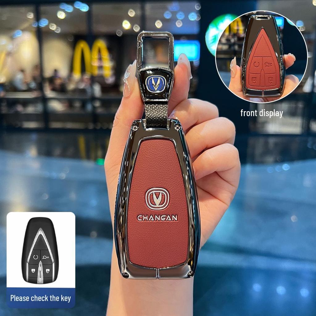 Changan Oshan 520/X5plus/Z6/X7plus 5-Button Leather Key Case for Men