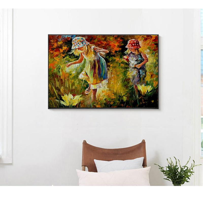 Diy Diamond Painting 5D Set For Embroidery Cross-Stitch Embroidery Diamond Flower And Girl Painting