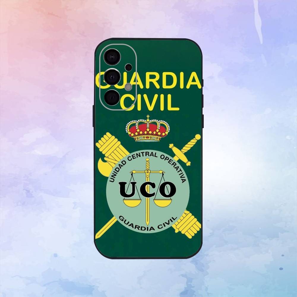 

S-spanish G-guard Civil Emblem Phone Case For Samsung S25,S24,S21,S22,S23,S30,Ultra,S20,Plus,Fe,Lite,Note,10,9,5G Black Cover Samsung S25