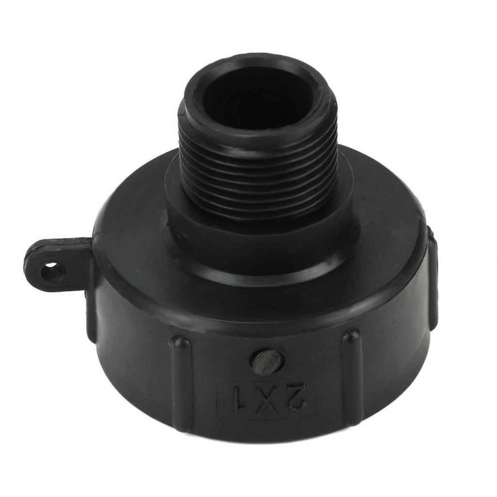 S60x6×1\" IBC Tote Drain Tank Adapter Water Tank Garden Hose Fitting Tool