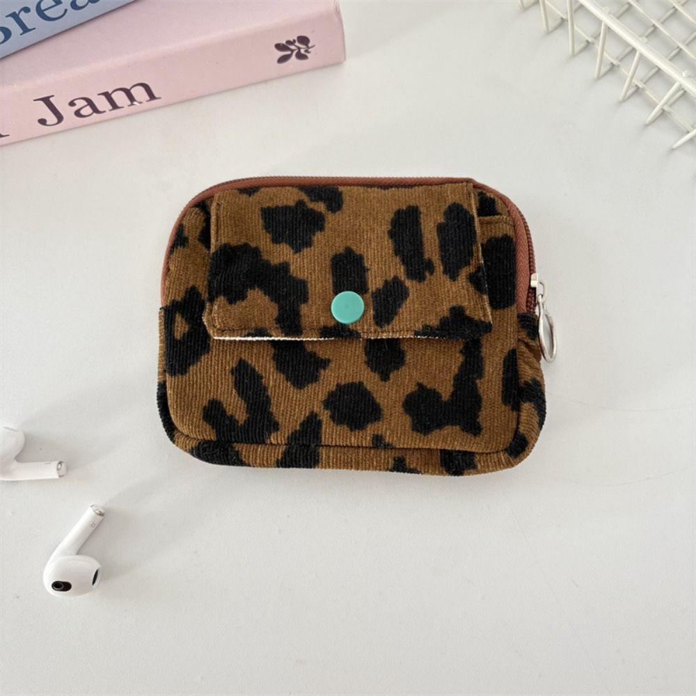 Bow Ethnic Style Coin Purse Polka Dot Small Cosmetic Bag Zipper Pouch Earphone Bag  Travel
