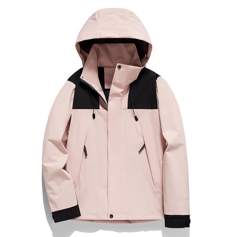 Teen Waterproof & Windproof Outdoor Patchwork Jacket for Mountaineering