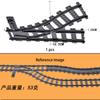 MOC Cross Track Railroad DIY Scene Building Blocks Multi Angle Curved Train Track Bricks Toys Rail Car Compatible With LEGO