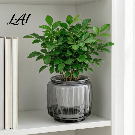 Durable Plant Pot Self Watering Pots for Indoor Plants Plastic Planter with Drainage Container Holes Small Flower Houseplants African Violets,