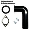 Set di Guarnizioni per Tubo di Scarico Tritarifiuti Alimentari Kitchen Tritarifiuti Gomito di Scarico e Guarnizione Pezzo di Ricambio Durevole