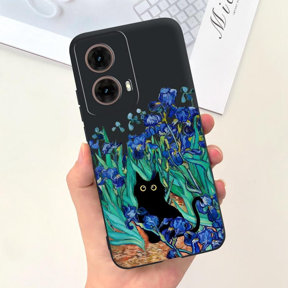 For Motorola Moto G85 Soft TPU Phone Case Silicone Luxury Cute Cat Panda Animals Painted Cover For Motorola G85 MotoG85 Fundas