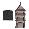 Hanging Drying Net Foldable 4 Layer Portable Multifunction Mesh Drying Rack for Fish Vegetable