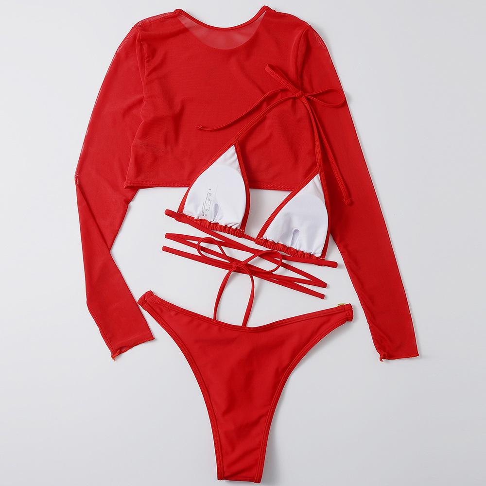 Damen Dreiteiliger Sexy Badeanzug Set - Neue Bikini Kollektion