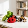 1 Stück 6 Arten von Insekten Plüschtiere Lebensecht Schmetterling Ameise Biene Marienkäfer Gottesanbeterin Spinne Lustiges Simuliertes Insektenmodell Puppe
