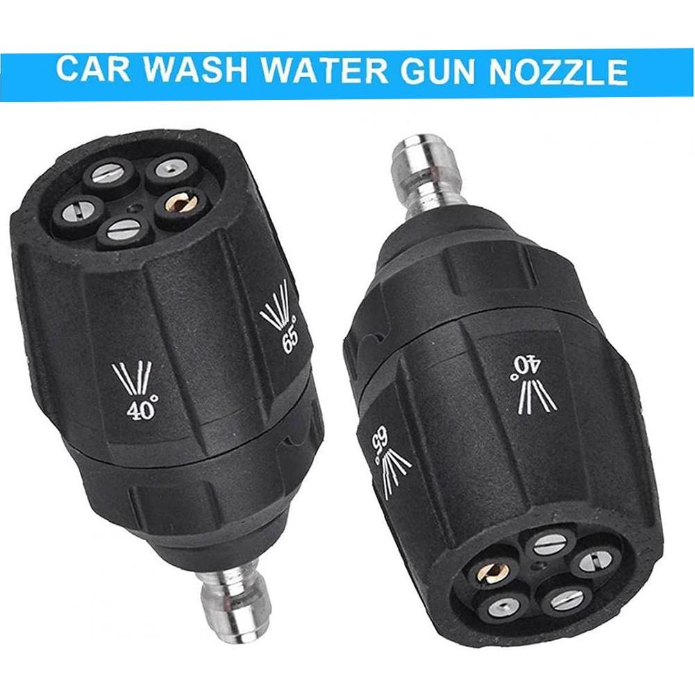 0/15/25/40/65 Degrees Nozzle 1/4in Quick Connector Adjustable Head Tips